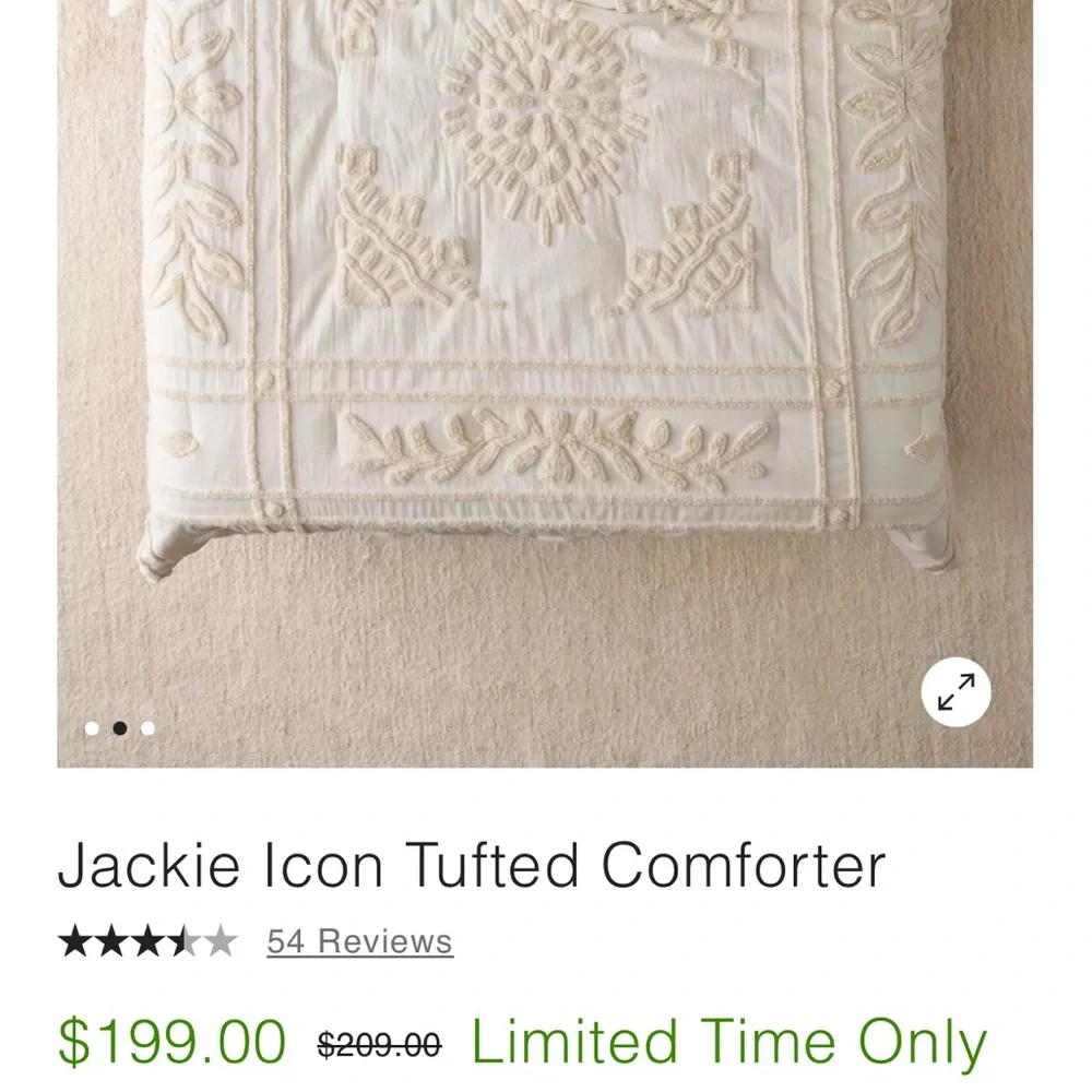urban outfitters jackie icon tufted duvet cover
